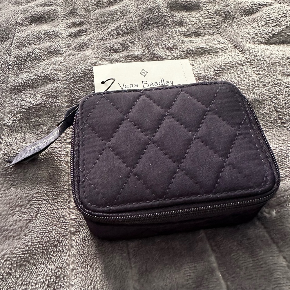 Vera Bradley Travel Pill Case in Classic Navy